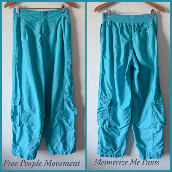 FP Movement by Free People Pants - Free People Movement Mesmerize Me Solid Pants Size Medium in Poolside PreLoved